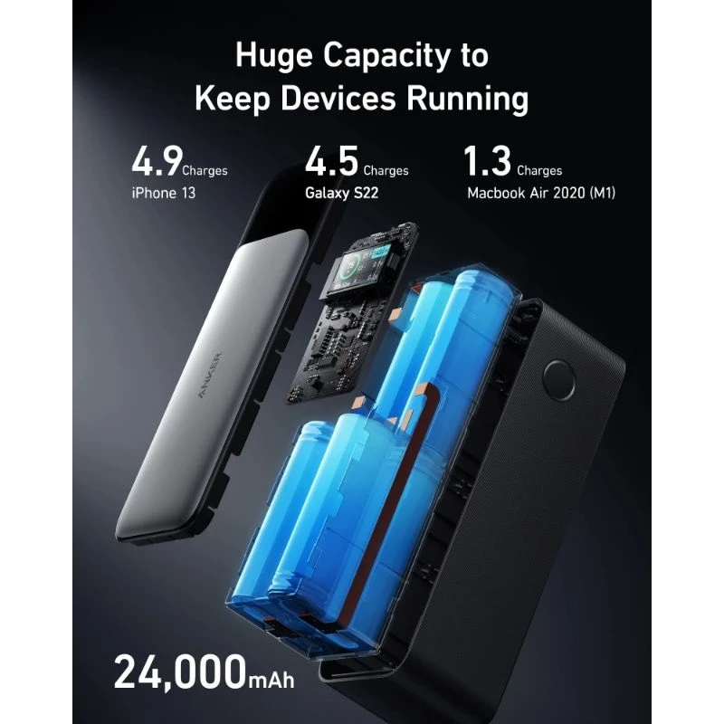 Anker Power Core 737 24000 Pd 140W Power Bank Black
