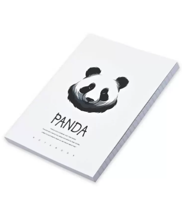 FIS Pack Of 5 Soft Cover Notebook, 96 Sheets A5 Panda Design 7 -FSNBSCA596-PAN7