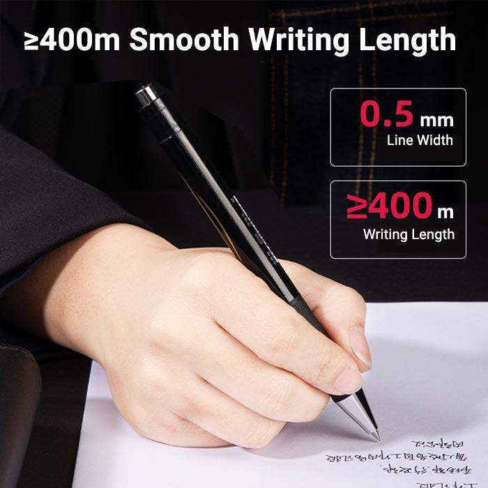 Deli Gel Pen Metal Clip Black Ink 0.5mm S138