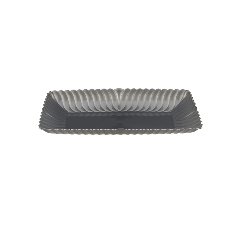 Premium Rectangle Flower Plate(14.5 X 8.5 Inch)4 Pieces