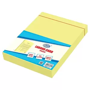 100-Piece FIS Labour Card (English) 216X165mm - FSCL7EN