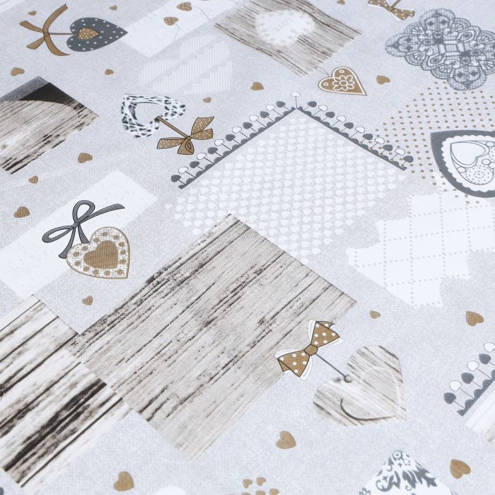 Printed Table Cloth, PVC With Polyester Backing, RF10206 | Highly Durable Design, Table Cover For Dining Room, Kitchen, Birthday Parties, Wedding