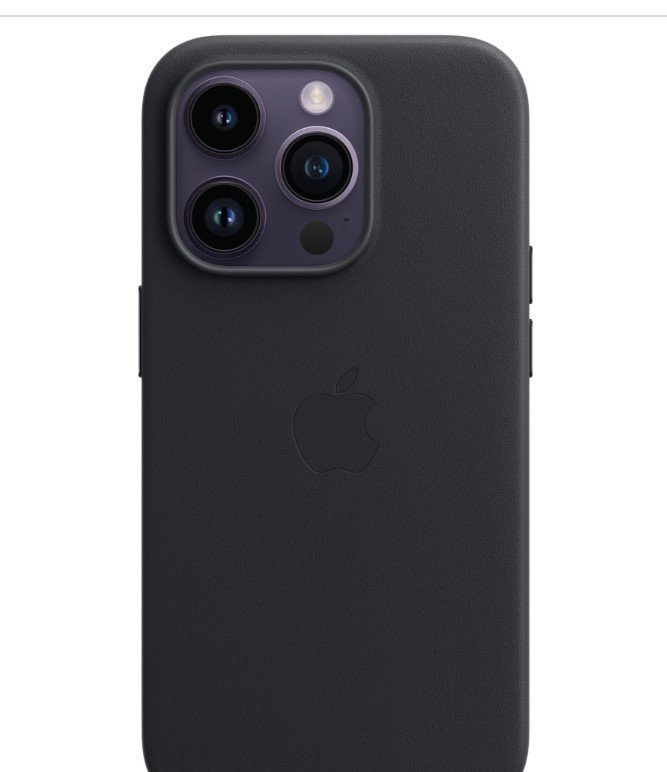 Apple Leather Case With MagSafe-Midnight  colour