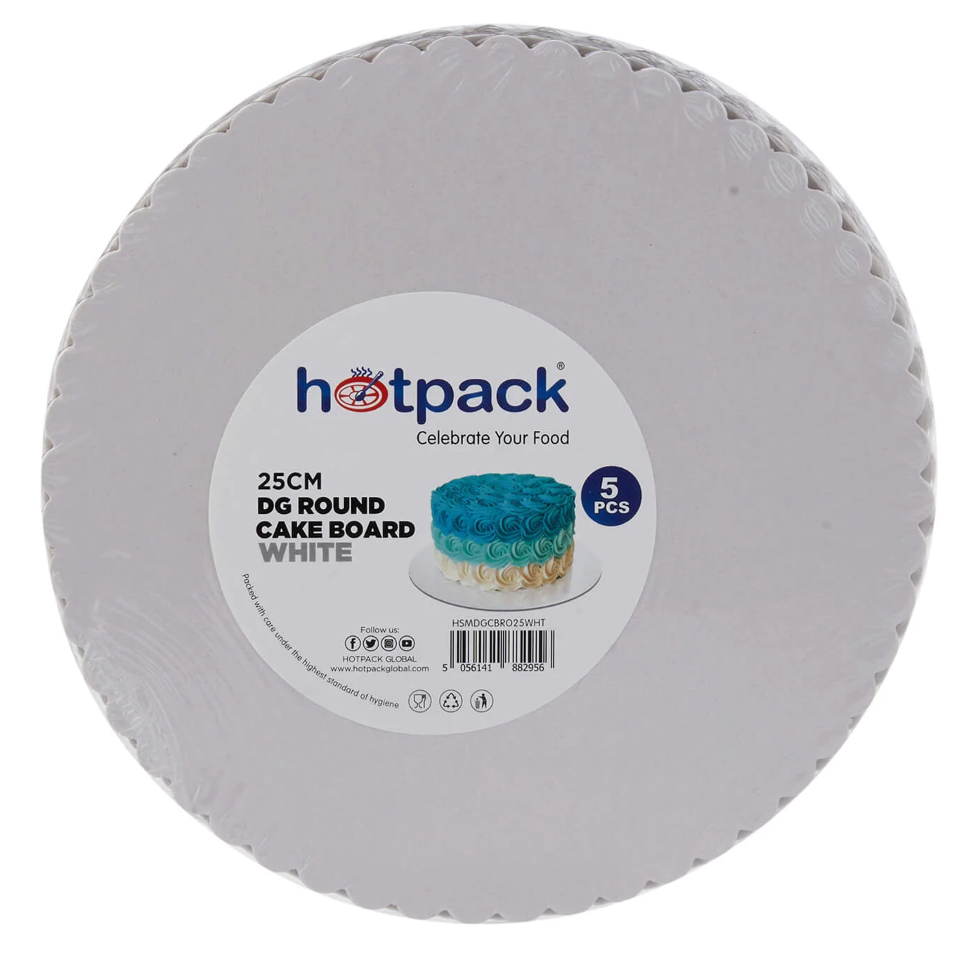 White Round Cake Board 5 Pieces