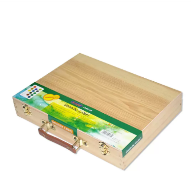 Artmate Gouache Color Set In Wooden Box - JIPBA34014S