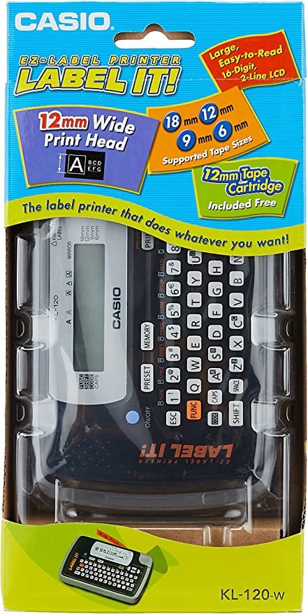 Casio Label Printer - Kl120-Bl