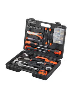 126-Piece Hand Tool kit In Kitbox Compact, Versatile And Effective For Home DIY ,And Office Use BMT126C, Orange/Black