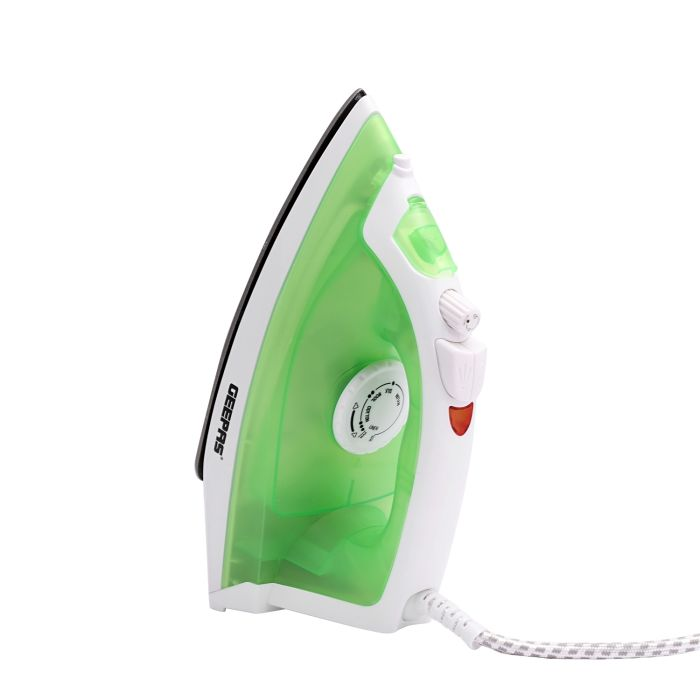 Geepas 1600W Multifunctional Steam Iron For Crisp Ironed Clothes - Non-Stick Soleplate, Wet/Dry Function & With Temperature Control- Dry/Steam Burst/Vertical Steam/Spray Function - 2 Years Warranty