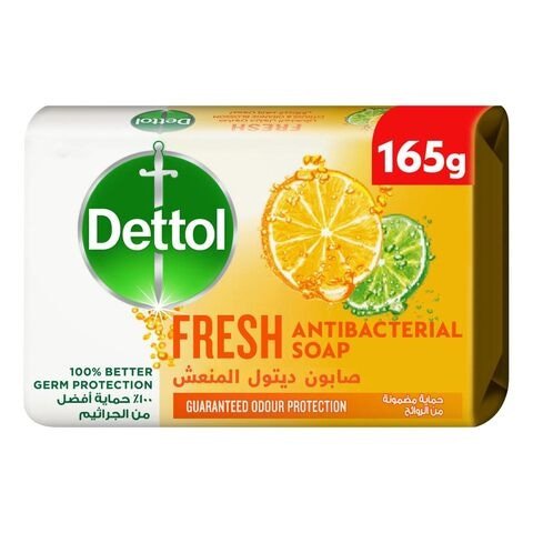 Dettol Fresh Anti-Bacterial Bar Soap 165g