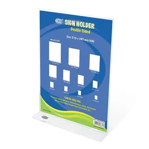 FIS Sign Holders Vertical Double Sided Upright, 210 x 297mm Size - FSNA210X297