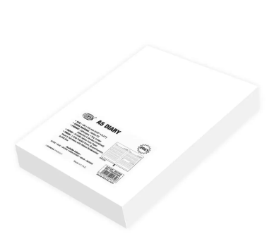 FIS Diary 2023 English (Saturday & Sunday Combined) A5, Dark Brown - FSDI94E23DBR