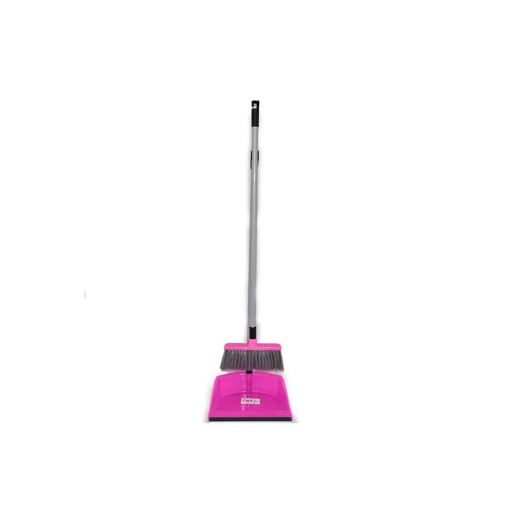 AKC | Upright Broom & Dustpan Set | Multicolour