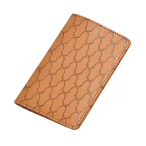 FIS Brown Polyurethane For Unisex - Passport Wallet - FSGNBRD1