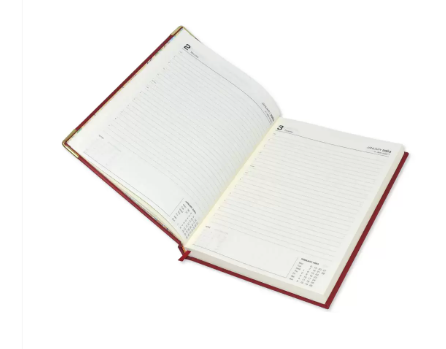 FIS Executive Diary 2023 (English) 1-Side Padded with Gilding, Black - FSDI88EPG23BK