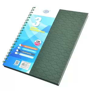 FIS Italian PU Spiral Cover University Books, 120 Sheets, 3 Subject, 8.5 x 11 Inch Size - FSUBPU3SGRD1
