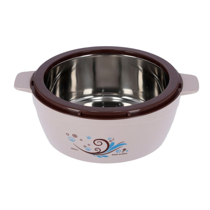 Royalford RF9727 5000ML Deluxe Insulated Casserole | Stainless Steel Interior Hot Pot With Twist Lock | Dishwasher Safe | Hot Food Storage Containers & Warmers | Storage Saver For Everyday Use | 1 Yea