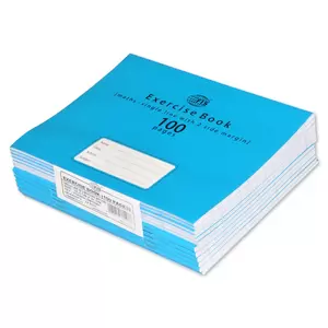 FIS Exercise Book, Pack of 12, Size:21 X 16.5 cm, 100 Pages, 2 Line Margin (Maths Book) - FSEBSL2M100N