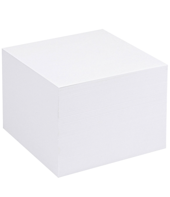 Sinarline Paper Cube White without Gum 9x9x9cm