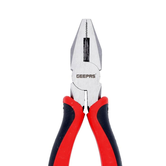 Geepas GT59239 8" Combination Pliers - Wire Stripper Crimper Cutter Pliers Winding Function | Steel Body And Dual Material Anti-Slip Handles | Ideal Electricians, Mechanics, DIYers & More