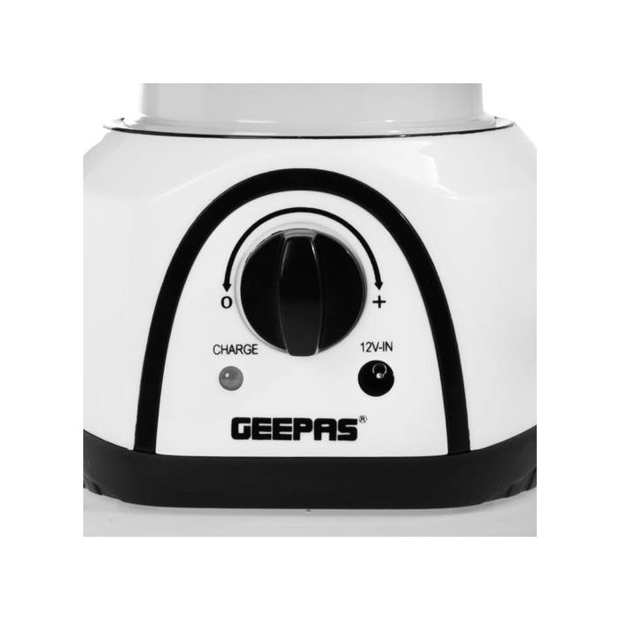 Geepas Portable LED Camping Lantern | Rechargeable Emergency Lantern With Light Dimmer Function & COB Luminous LEDs | Ideal For Outdoor, Power Outages & Camping | 20 Hours Working | 2 Years Warranty