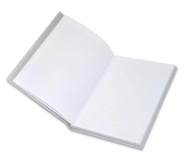 5-Piece FIS Neon Hard Cover Notebook Single Line A5, 100-Sheets, Platinum - FSNBA5N272