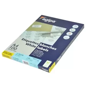 Agipa 100-Sheet Multipurpose Label White - APLA101129