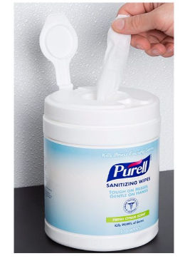PURELL 270 COUNT HAND SANITIZING WIPES 9113-06