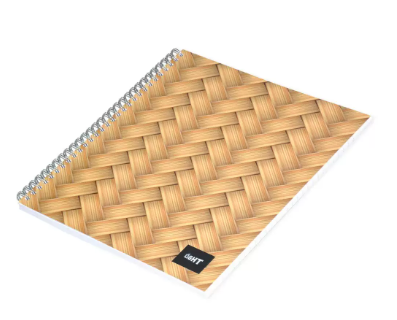 LIGHT Pack of 10 Spiral Soft Cover Notebook, Single Line , 10X8 Inches (25.4 X 20.32 cm) 100 Sheets - LINB1081607S
