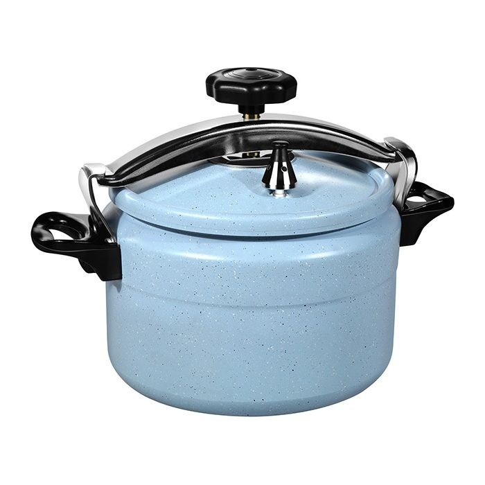 Royalford 11L Granite Coated Pressure Cooker - Lightweight & Durable Home Kitchen Pressure Cooker With Lid, Multi-Safety Device With Cool Touch Handles And Safety Valves - For Gas And Solid Hotplates
