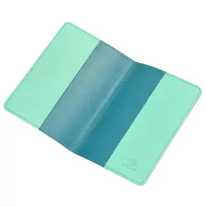 FIS Italian PU Passport Cover With Gift Box, Green Color, 10 x 13.5 cm Size - FSGN1604