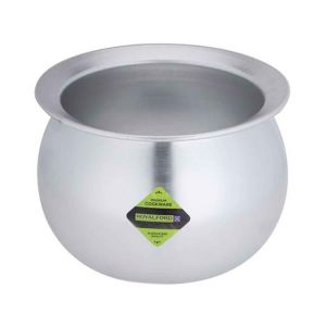 Royalford Anodized Rice Pot - Aluminum - Silver - 4 LITER