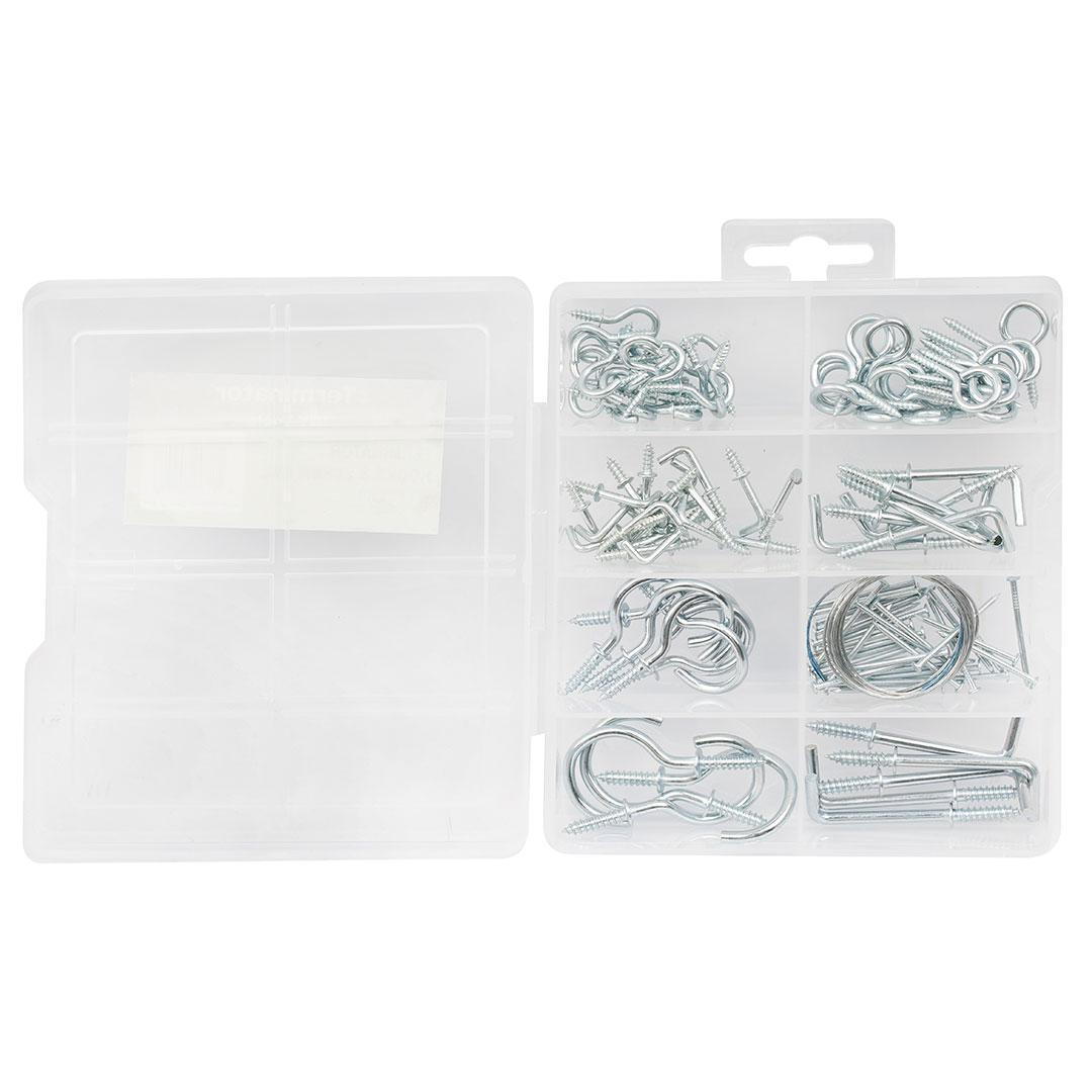 Hooks & Screw Eye 111 Pcs Kit