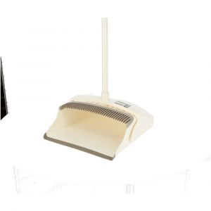 Royalford Hand Brush & Dustpan - Plastic - White - RF9657