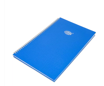 FIS Manuscript Book, Pack of 5, Size F/S, 2Quire, Plain with Spiral Binding - FSMNFS2QPLSB
