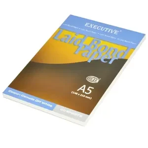 10-Piece FIS Executive Laid Bond Paper A5, Camille White 50-Sheets - FSPDEX50CWH