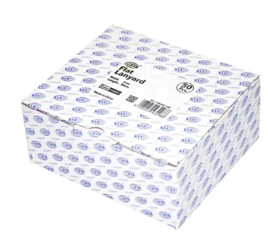 Pack of 50 Pieces Flat Lanyard Badge Holder With Hook 2X90cm Purple - FSNA08-2CM