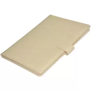 FIS Executive Folder with Pad Writing Italian PU 25x35cm, Cream - FSGT2535PUCR