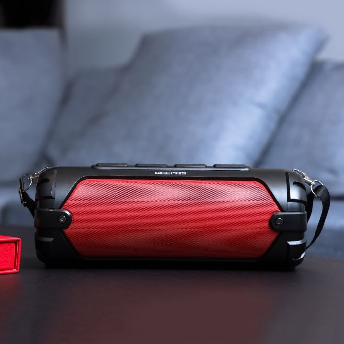 Geepas GMS11180 Bluetooth Rechargeable Speaker - Portable Wireless Speakers, 1500mAh Battery With Bass, TF Card, AUX, USB Playback |Perfect For Home, Party, Outdoor