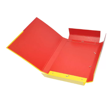 FIS PP Document Bag with Elastic Band, Red & Yellow Color, F/S (210 x 330 mm) Size - FSBD1222