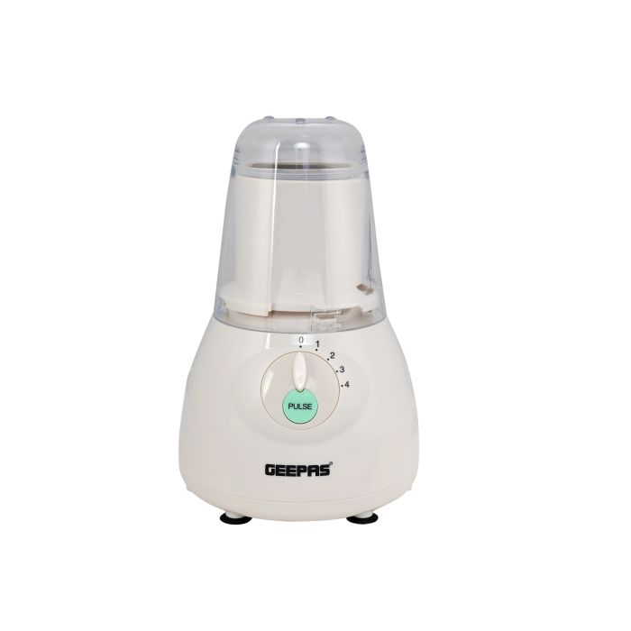 Geepas GSB5484 400W Multi-Function Glass Jug Blender Smoothie Maker | Stainless Steel Cutting Blades, 4 Speed Control With Pulse | 1.5L PS Jar | Powerful Motor Blender & Ice Crusher | 2 Years Warranty