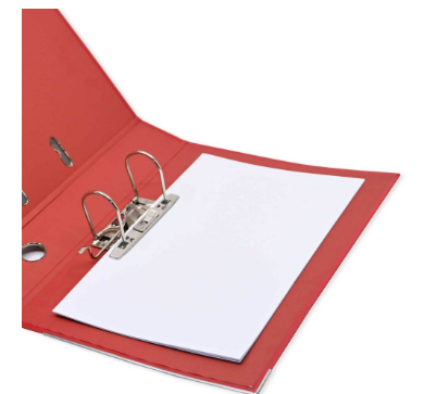 FIS 50 Pieces PP Lever Arch Box File Red - FSBF8PRE