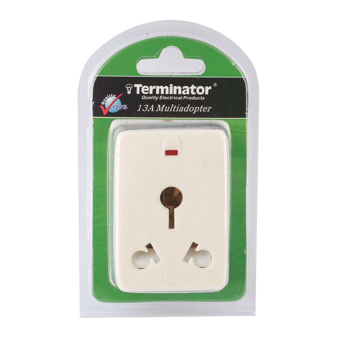 13A Multiway Adaptor with 1X15A + 1XUniversal + 1X2RP sockets with Fuse (13A)