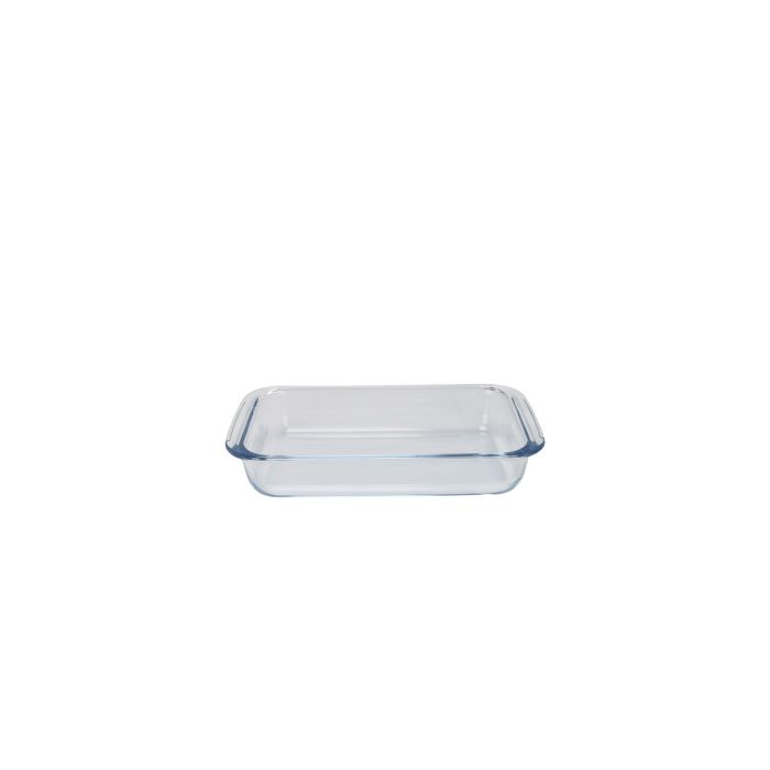 Royalford 3Pcs Rectangle Borosilicate Glass Baking Tray Set 1L, 1.6L & 2.2L - Roasting & Baking Tray | Oven Safe, Dishwasher & Freezer Safe | Ideal For Cooking Serving Storing Freezing Roasting