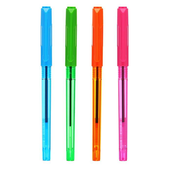 Deli Ball Point Pen 0.7mm Blue Ink Pack of 4 EQ02632