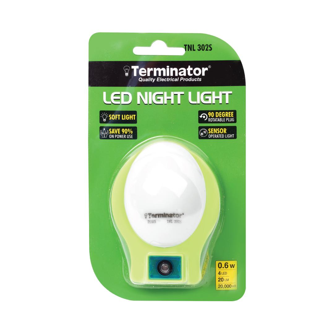 Sensor Night Light 13A 110-220V, 4LED, 0.6W, 20Lm Available in White, Pink, Yellow, Blue Green Colors in Doom Shape