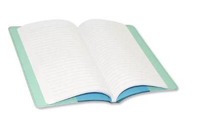 FIS Executive Soft Cover Notebook, Italian Pu Cover, Single Ruled, 96 Sheets With Gift Box, Green Color, A7 (74 X 105 mm) - FSNBA7GR