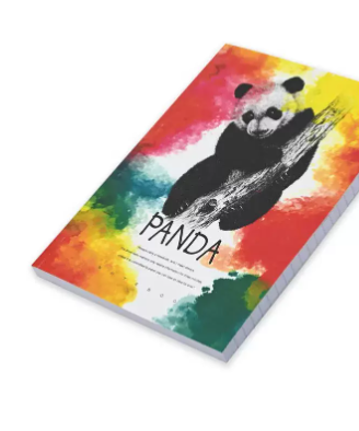 FIS Pack Of 5 Soft Cover Notebook, 96 Sheets A5 Panda Design 3 -FSNBSCA596-PAN3