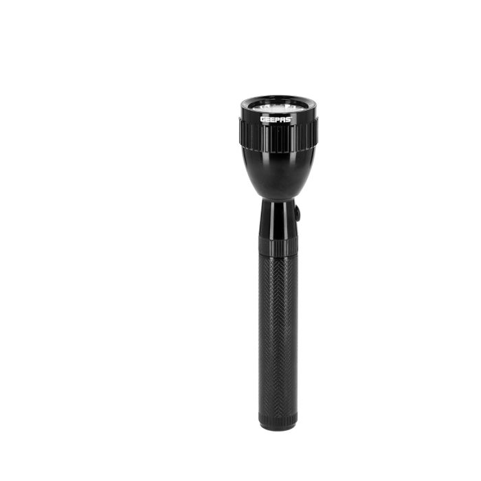Geepas Rechargeable LED Flashlight | High Power Flashlight Super Bright Micro LED Torch Light | 4.5 Hours Working | Powerful Torch For Camping, Hiking, Trekking, Outdoor Activities | 6 Months Warranty