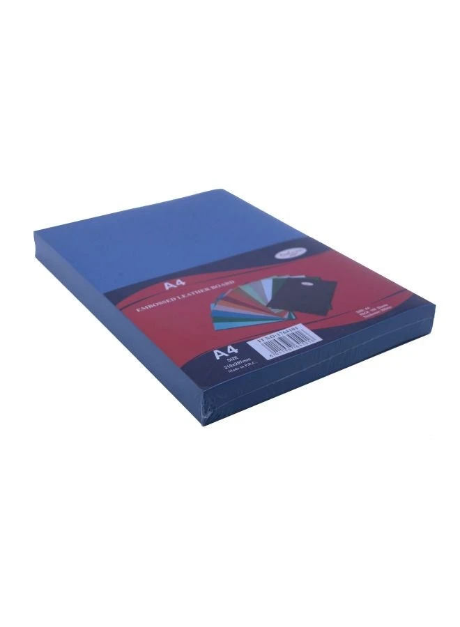 Deluxe 100-Piece A4 Embossed Binding Sheet Blue