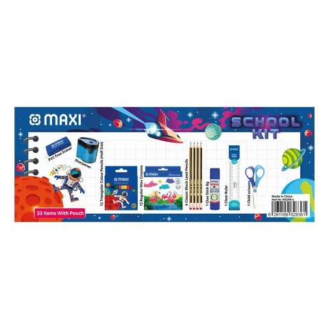 Maxi School Basic Stationery Kit MXZPB-6